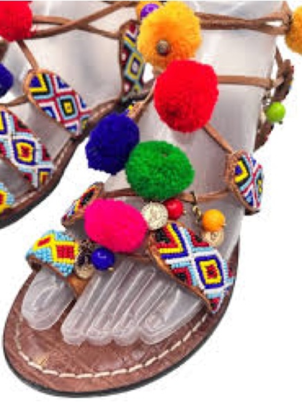 Sam Edelman Lisabeth Pom-Pom Sandals